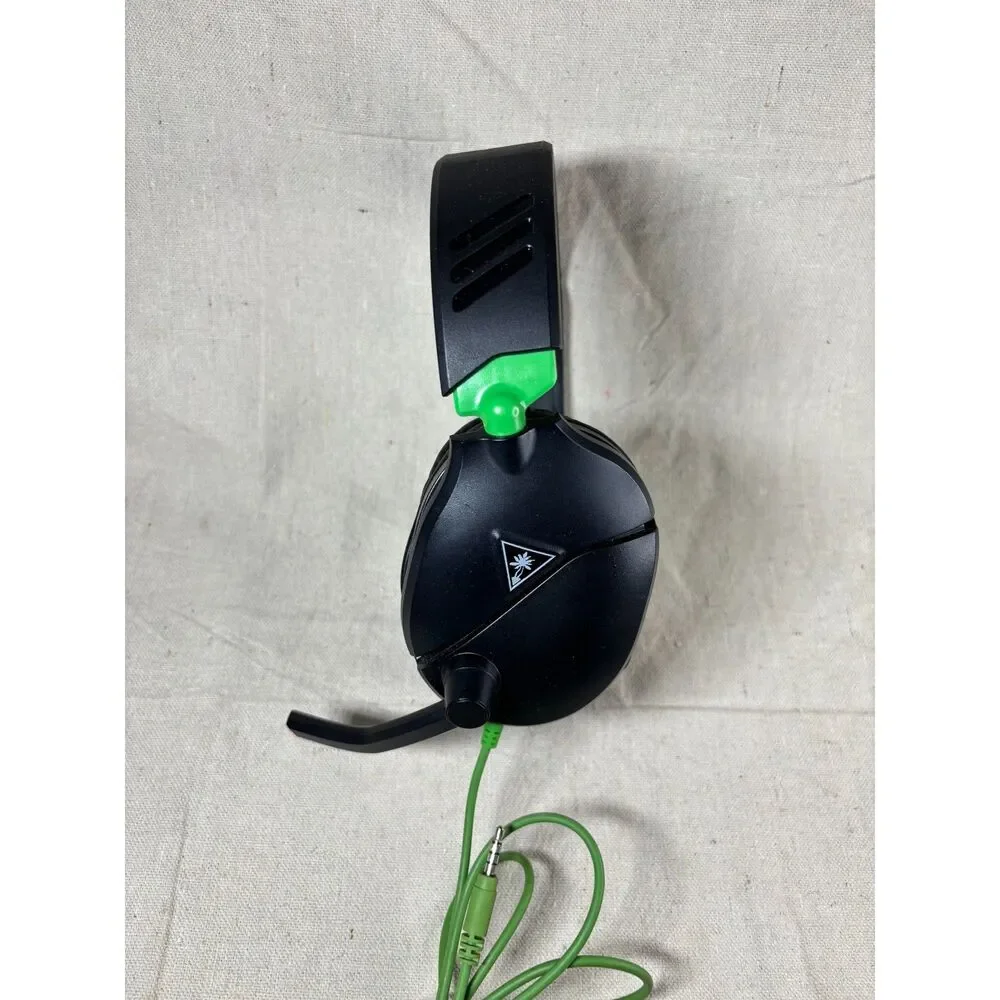 Turtle Beach Recon 70 Wired Gaming Headset in black and green Tested Works